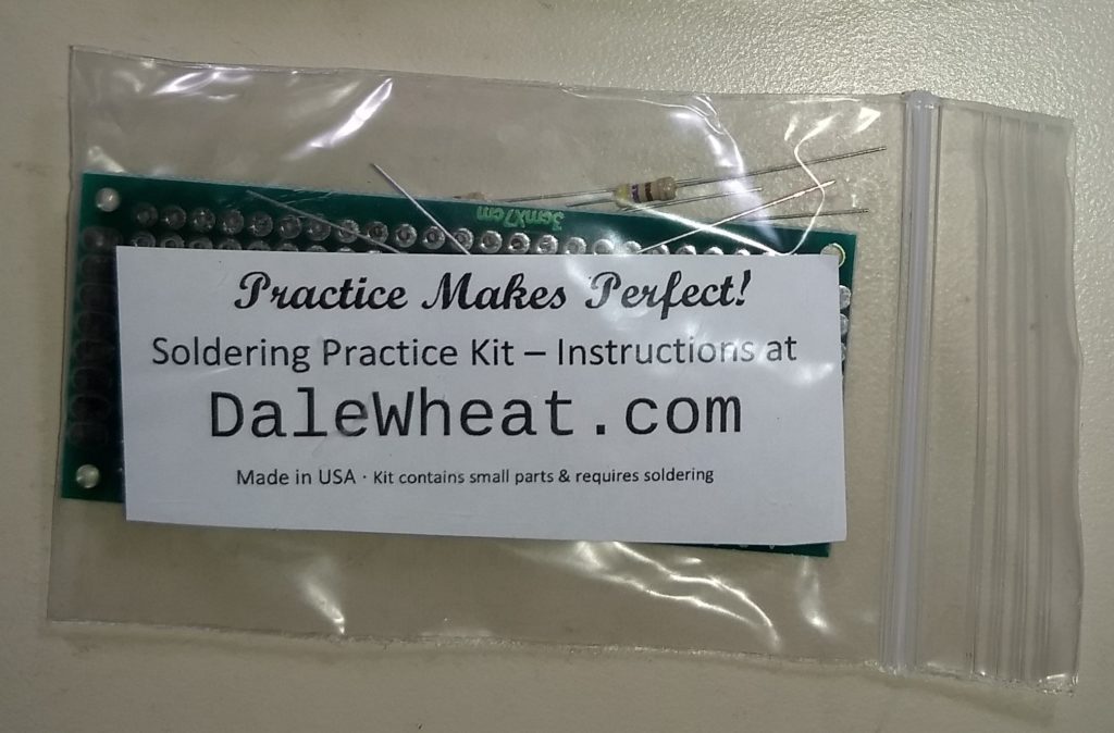 Practice Makes Perfect Soldering Kit - Dale Wheat . com